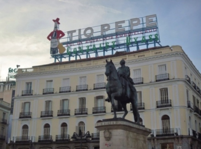 Tío Pepe, en la Puerta del Sol
