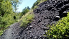 Montañas de escoria de carbón