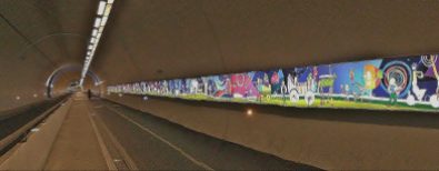 El famoso túnel ciclista de la Croix-Rousse